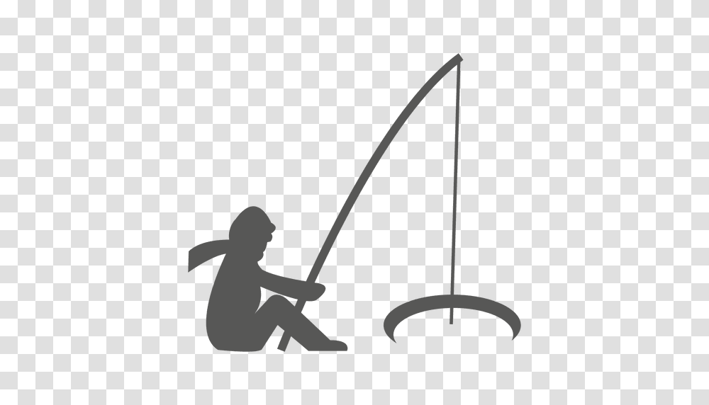 Man Fishing Icon, Bow, Person, Sport, Croquet Transparent Png