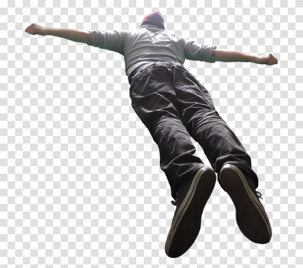Man Flying Falling Jumping Flying Guy, Person, Human, Shoe, Footwear Transparent Png
