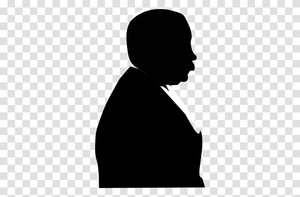 Man From Side Clip Art Free Vector, Silhouette, Person, Human, Prayer Transparent Png