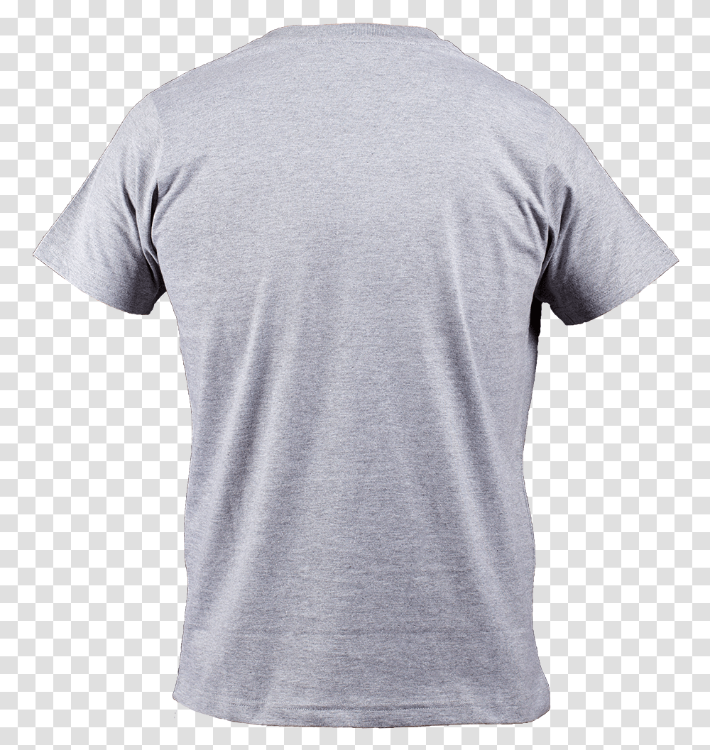 Man Gray T Shirt Clipart T Shirt Backside, Apparel, T-Shirt, Person Transparent Png