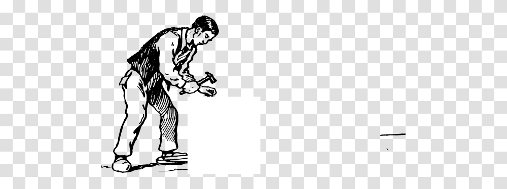 Man Hammering Clip Art, Person, Sport, People, Kneeling Transparent Png