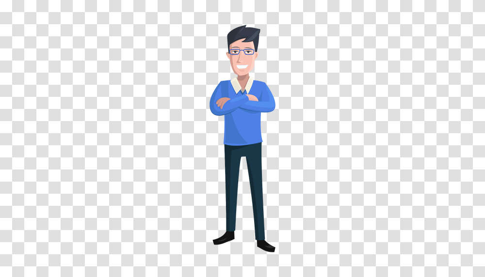 Man Hands Crossed Illustration, Standing, Person, Human, Sleeve Transparent Png