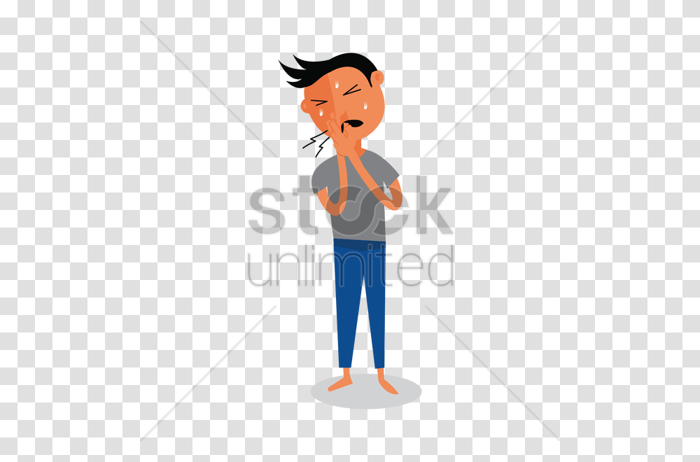 Man Having Toothache Vector Image, Sport, Leisure Activities, Cleaning, Standing Transparent Png