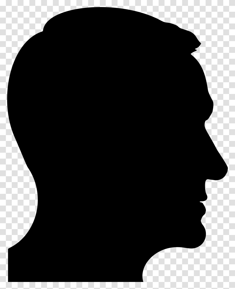 Man Head Clipart Head Silhouette Clip Art, Gray, World Of Warcraft Transparent Png