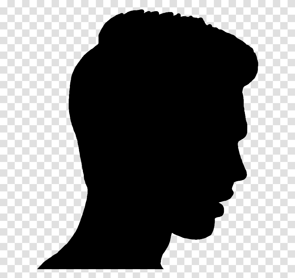 Man Head Silhouette Guy Face Silhouette, Gray, World Of Warcraft Transparent Png