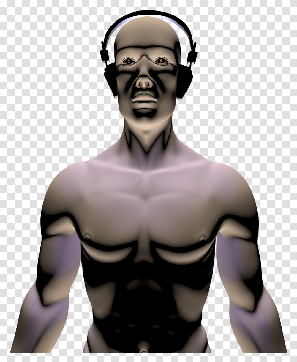 Man Headphones Isolated Music Person With Headphones, Human, Torso, Face, Jaw Transparent Png