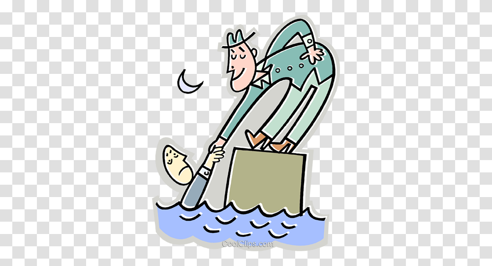 Man Helping Another Man Out Of The Water Royalty Free Vector Clip, Outdoors, Advertisement, Poster, Cleaning Transparent Png
