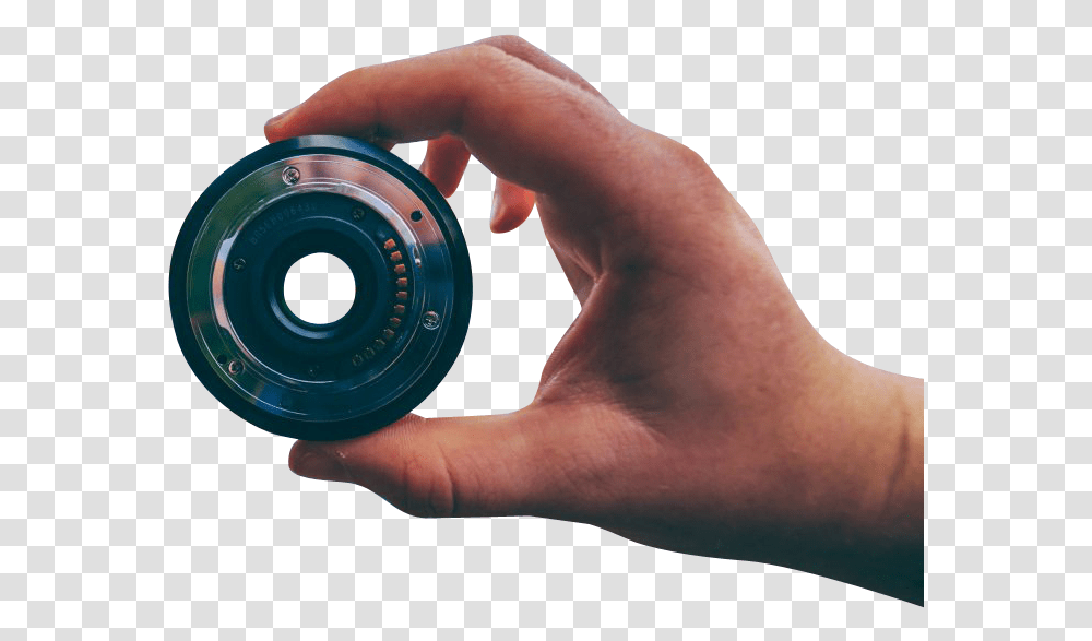 Man Holding Lens Circle, Person, Human, Spoke, Machine Transparent Png