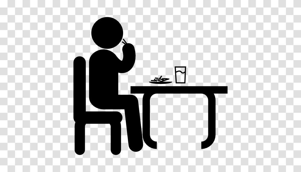 Man Humanpictos Table Food Lunching People Sitting Eating, Gray, World Of Warcraft Transparent Png