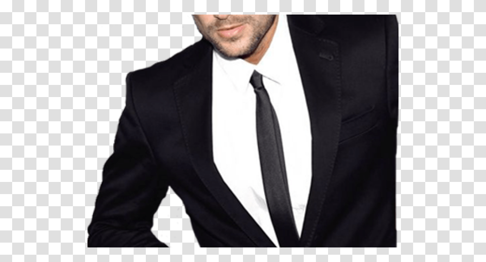 Man In Black Suit, Tie, Accessories, Overcoat Transparent Png