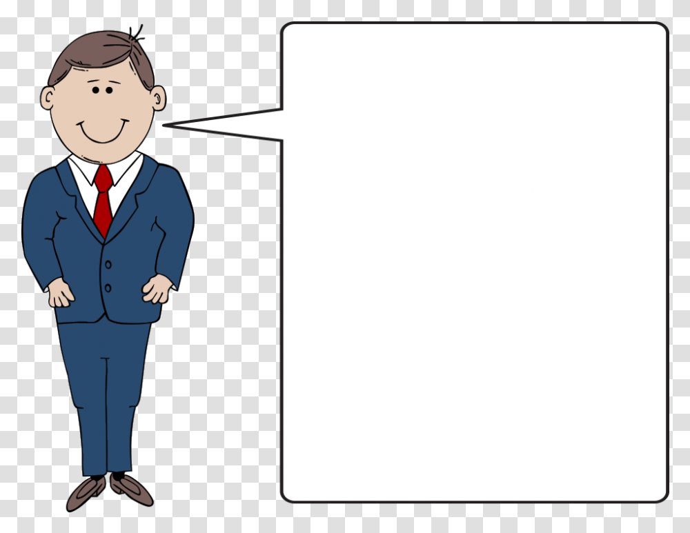 Man In Suit Cartoon, Overcoat, Person, Tie Transparent Png