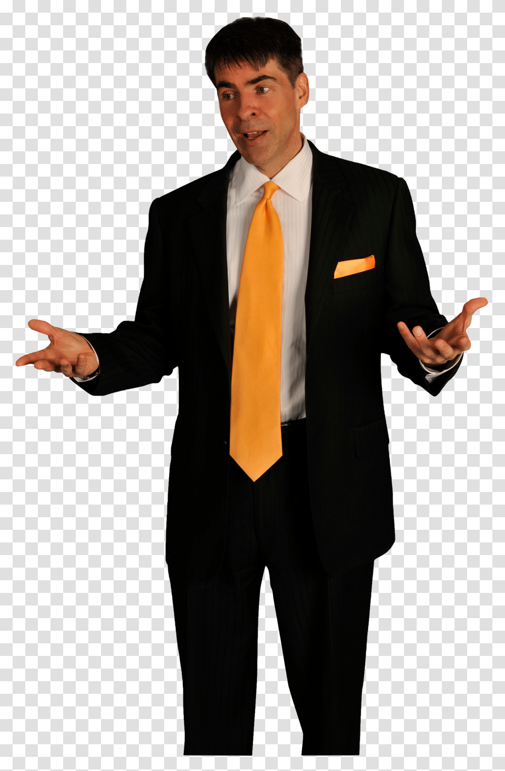 Man In Suit Talking Transparent Png