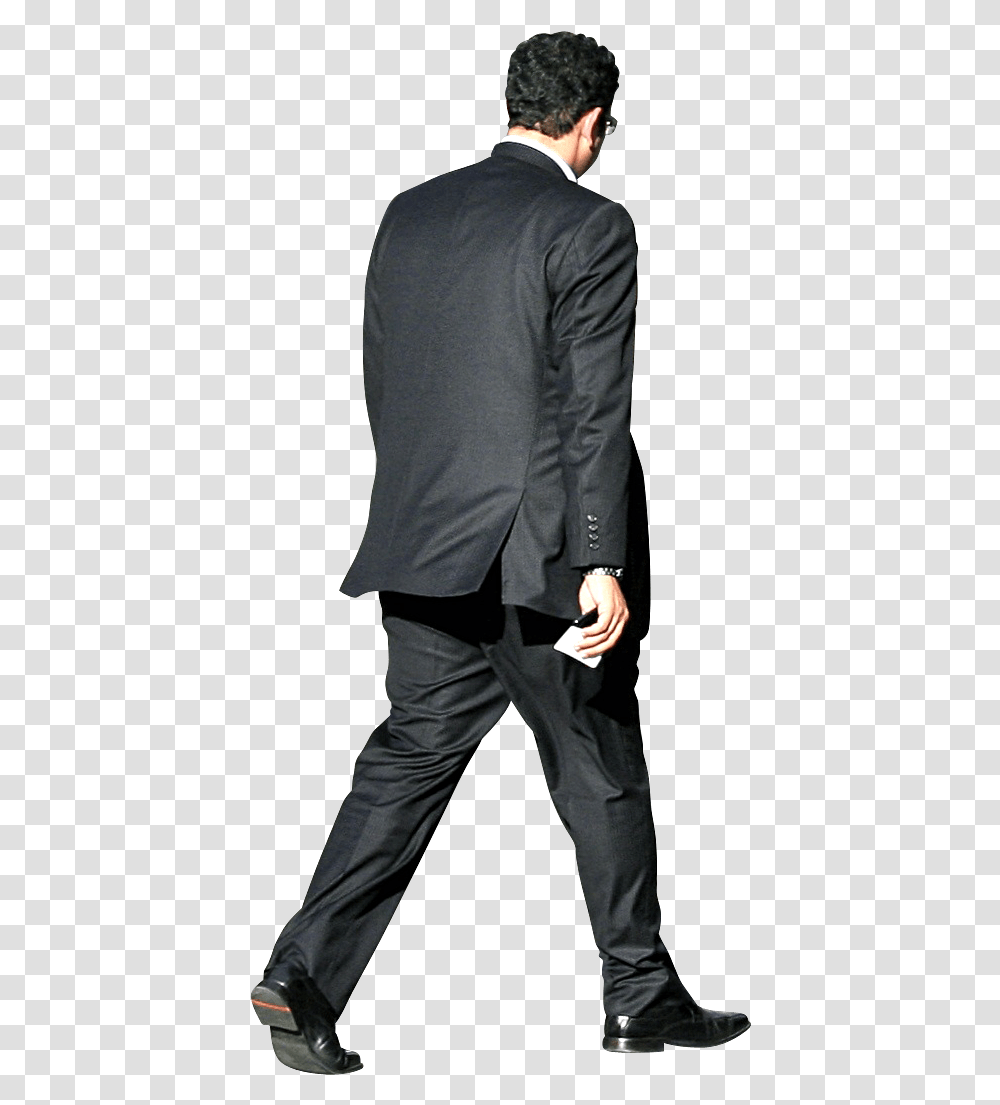 Man In Suit Walking, Overcoat, Person, Female Transparent Png