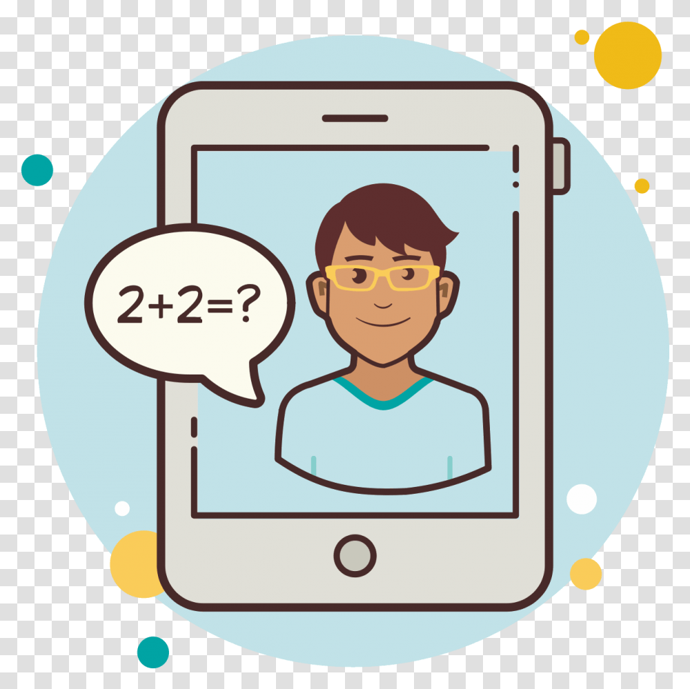 Man Ipad Math Equation Icon, Electronics, Phone, Mobile Phone Transparent Png