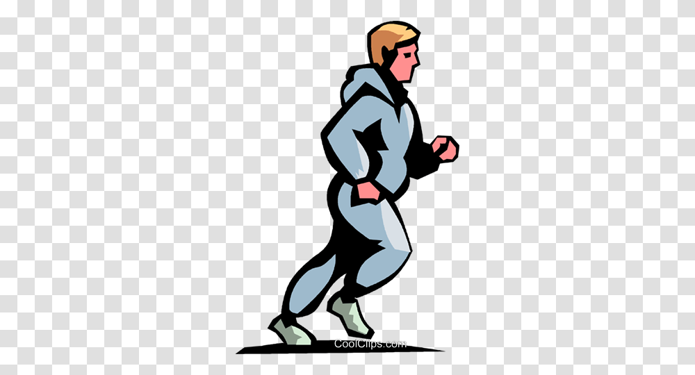 Man Jogging Royalty Free Vector Clip Art Illustration, Sport, Sports, Martial Arts, Hand Transparent Png