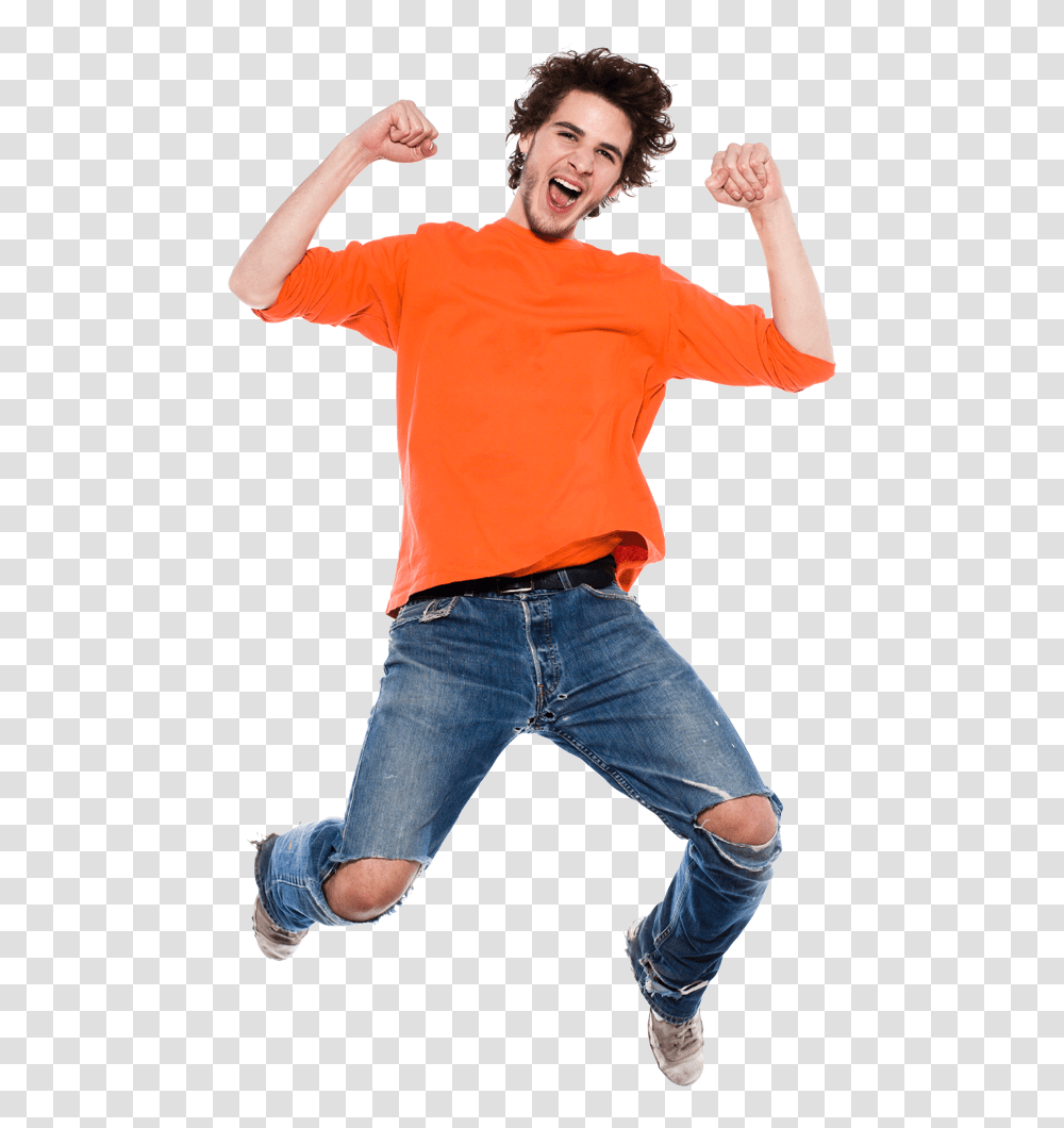 Man Jumping Boy H, Person, Sleeve, Face Transparent Png