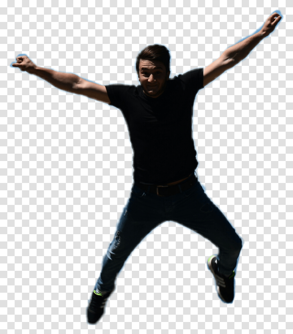 Man Jumping Person Flying, Human, Dance Pose, Leisure Activities, People Transparent Png