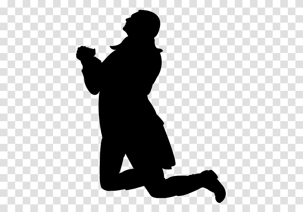 Man Kneeling Silhouette, Person, Human, Photography, Standing Transparent Png