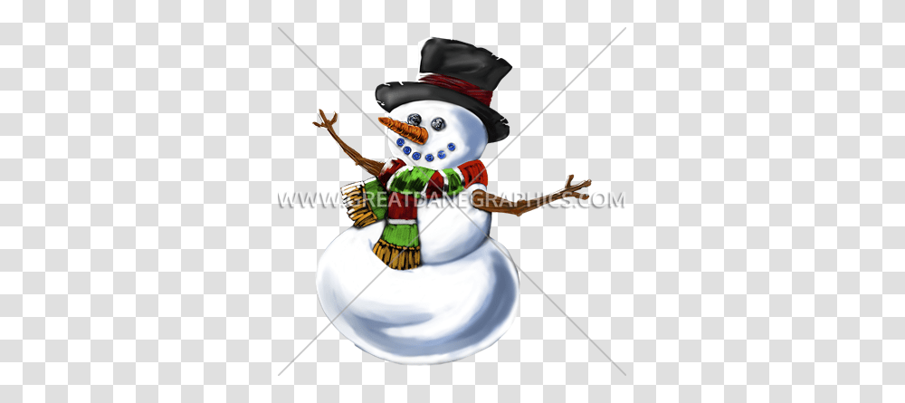 Man Lawn Mowing Production Ready Artwork For T Shirt Printing, Outdoors, Nature, Snowman, Winter Transparent Png