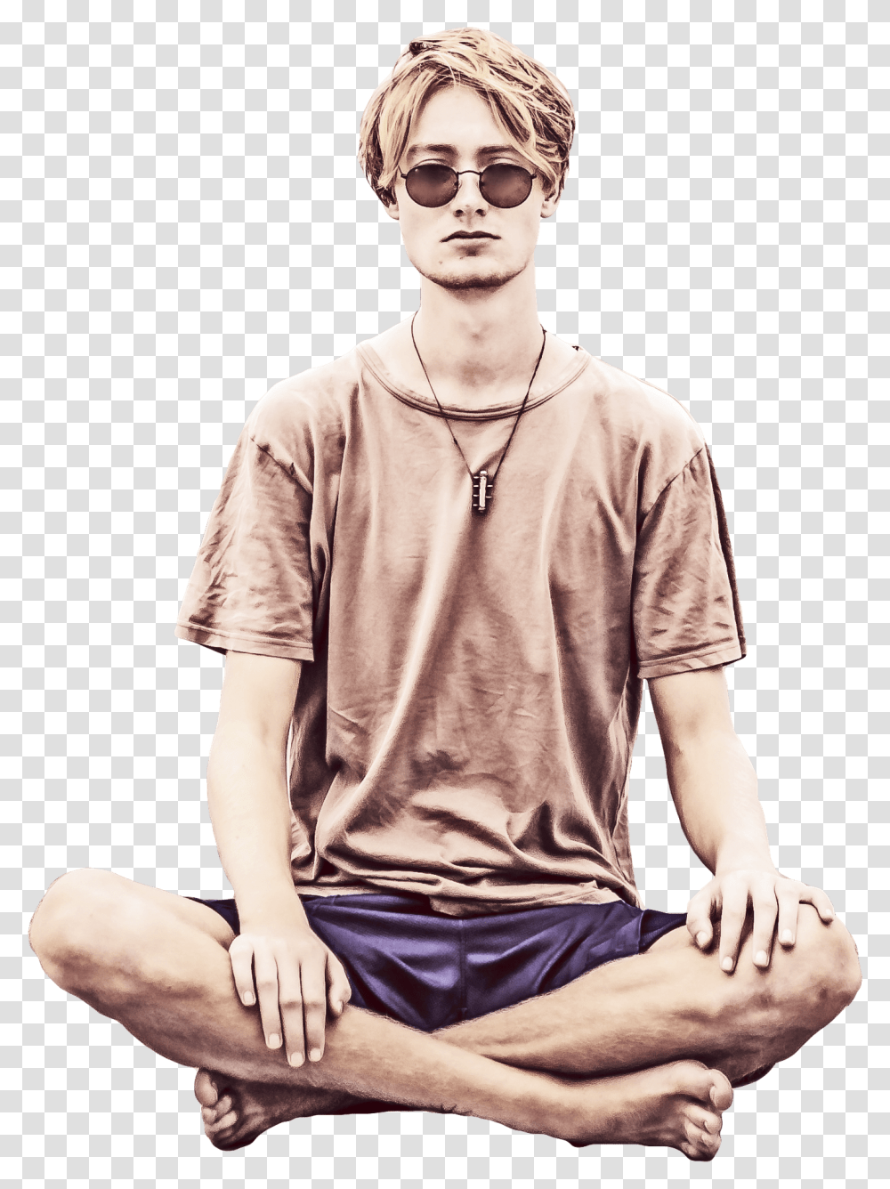 Man Meditation, Person, Human, Sunglasses, Accessories Transparent Png