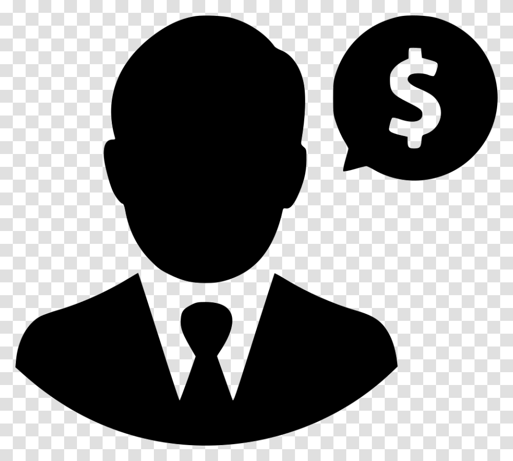 Man Money Talk Svg Icon Free Download Icon Red Person, Stencil, Silhouette Transparent Png