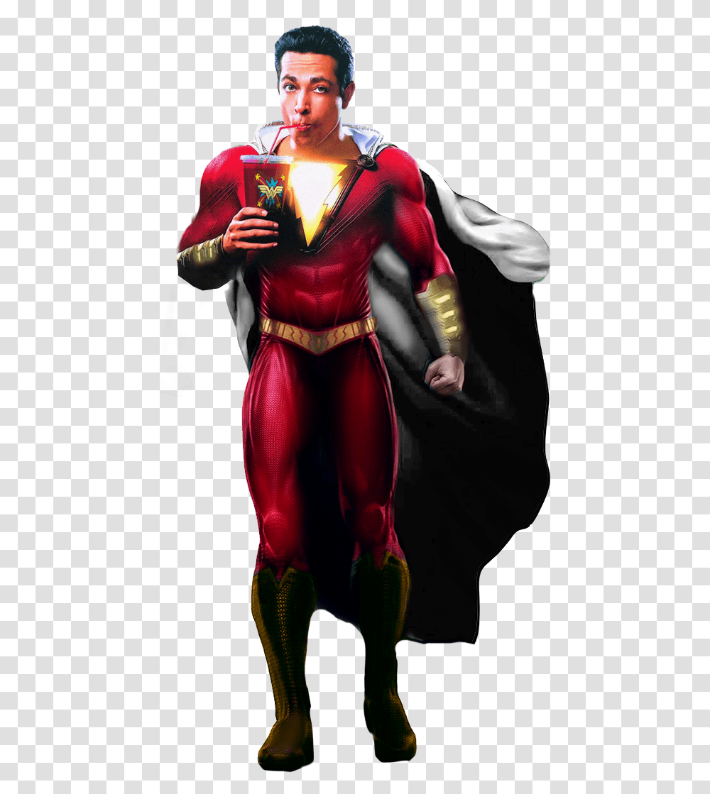 Man Of Steel Real Dc Captain Marvel, Person, Costume, Performer Transparent Png