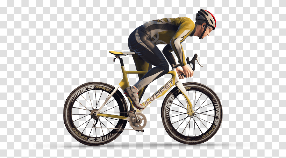 Man On Bicycle Cycling, Wheel, Machine, Person, Human Transparent Png