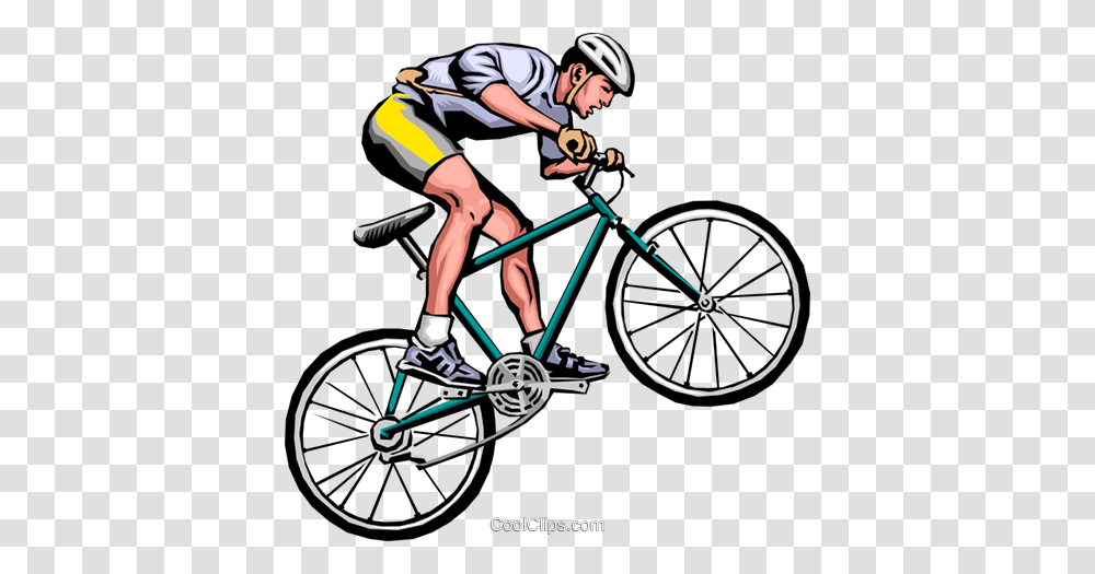 Man On Mountain Bike Royalty Free Vector Clip Art Illustration, Bicycle, Vehicle, Transportation, Person Transparent Png