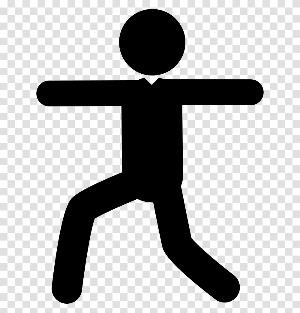 Man On Sportive Posture Silhouette Stick Figure Imgbin, Hand, Ninja, Stencil Transparent Png
