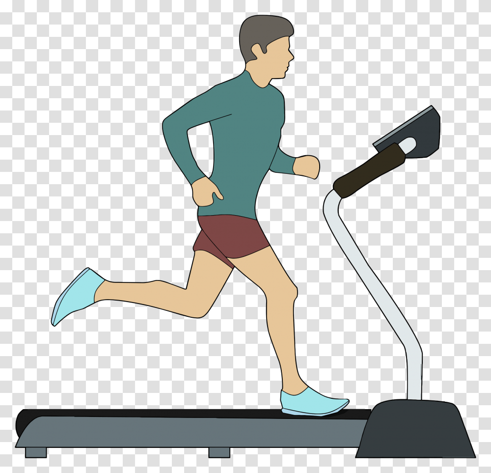 Man On Treadmill Clip Arts Treadmill Clipart, Person, Sport, Shorts Transparent Png