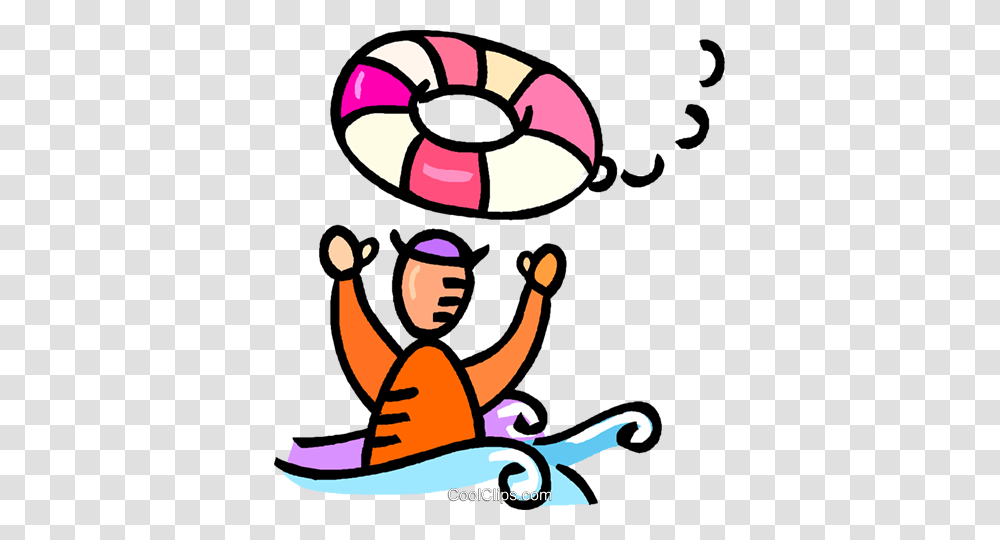Man Overboard Life Preservers Royalty Free Vector Clip Art, Life Buoy, Apparel Transparent Png