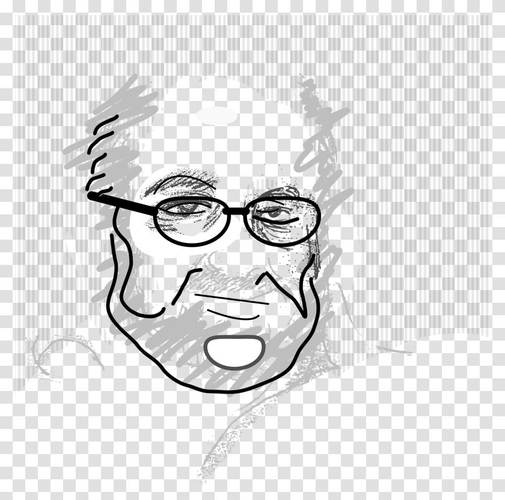 Man People Spectacles Free Picture Glasses, Person, Stencil, Drawing Transparent Png