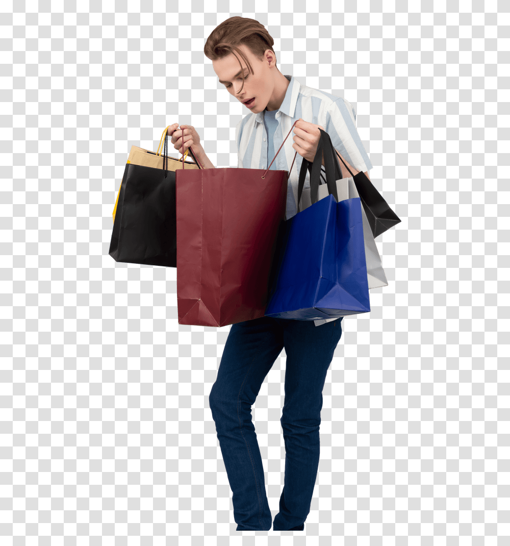 Man Photos Pictures Shoping Mens Images, Person, Shopping, Face, Bag Transparent Png