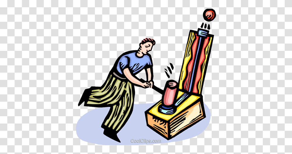 Man Playing Carnival Games Royalty Free Vector Clip Art, Person, Human, Cleaning, Curling Transparent Png