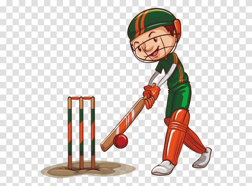 Man Playing Cricket Cartoons Boy Playing Cricket Clipart, Person, Human, Sport, Sports Transparent Png