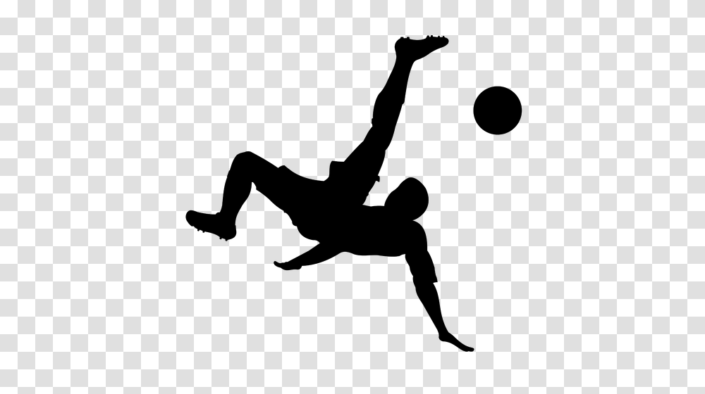 Man Playing Football Silhouette Vector Image, Dance, Dance Pose, Leisure Activities, Ballet Transparent Png