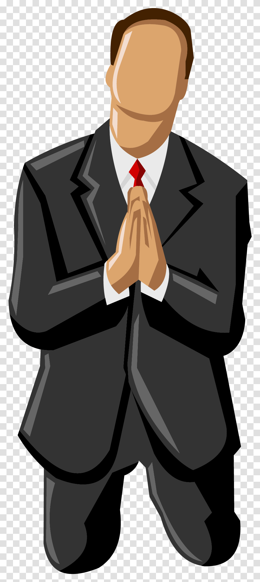 Man Praying Silhouette, Person, Performer, Judge Transparent Png