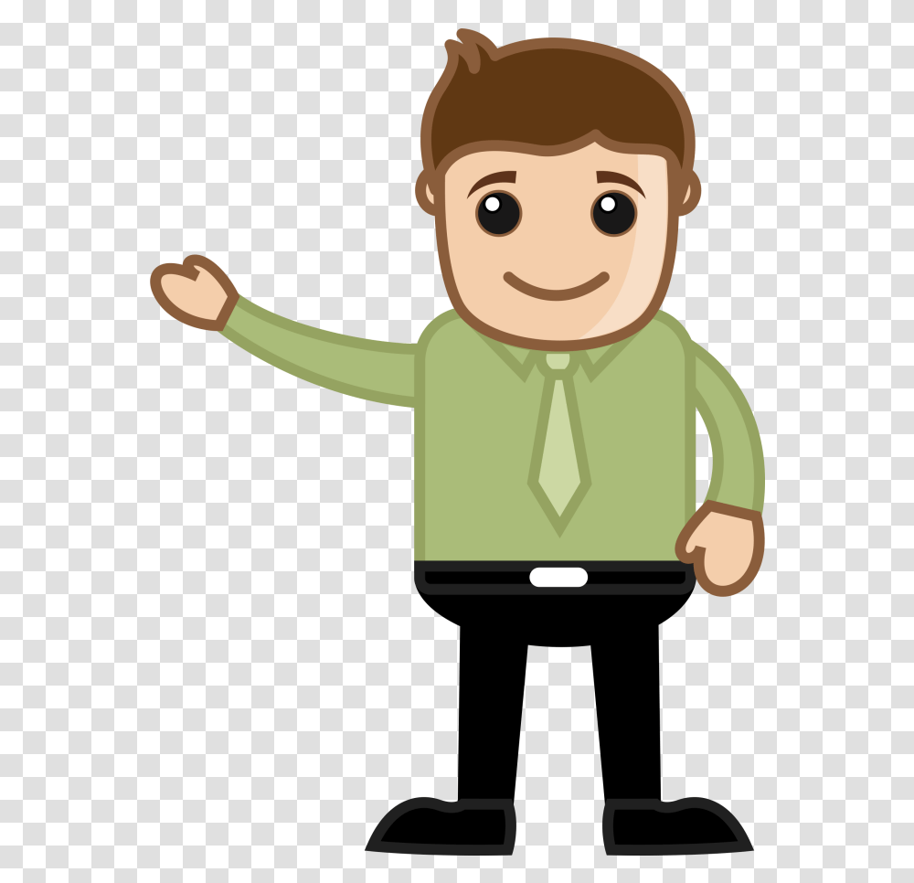 Man Presenting Document Scanning Background Man Pointing Cartoon, Toy, Face, Elf, Chef Transparent Png