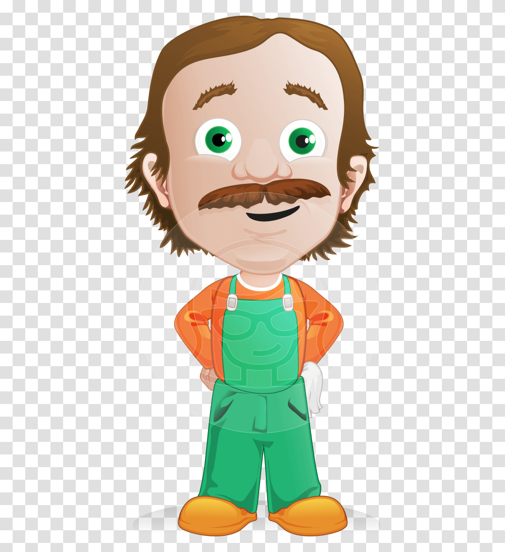 Man Professional Character Marcelino Professional Cartoon Man, Face, Mustache, Toy, Beard Transparent Png