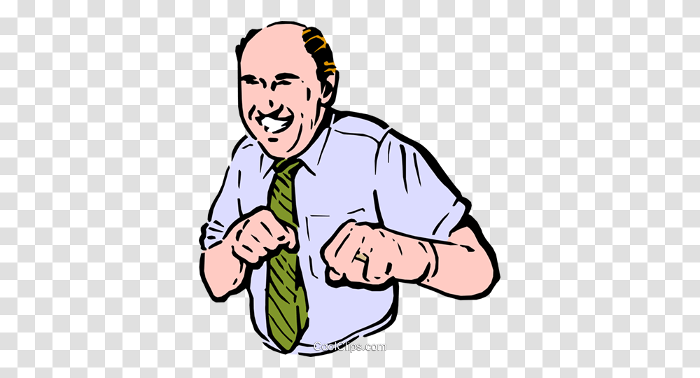 Man Punching Royalty Free Vector Clip Art Illustration, Tie, Accessories, Accessory, Shirt Transparent Png