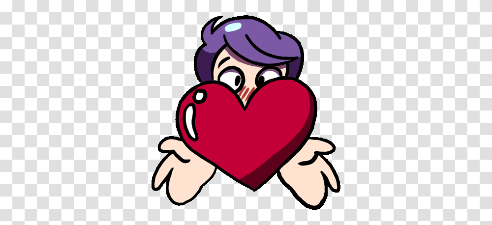 Man Purple Sticker Man Purple Heart Discover & Share Gifs Girly, Text Transparent Png