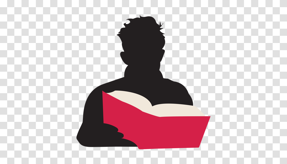 Man Reading Book Silhouette People Reading, Person, Human, Female Transparent Png