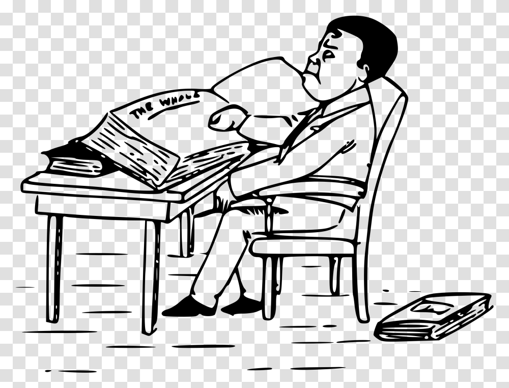 Man Reading Books Clip Arts Man Reading Book Clipart Black And White, Gray Transparent Png