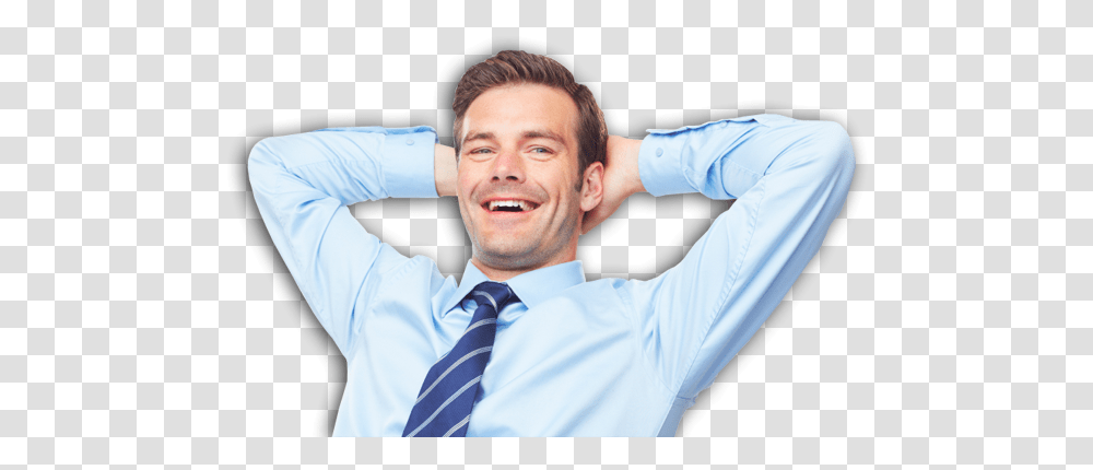 Man Relaxed Relaxing Man, Tie, Accessories, Accessory Transparent Png