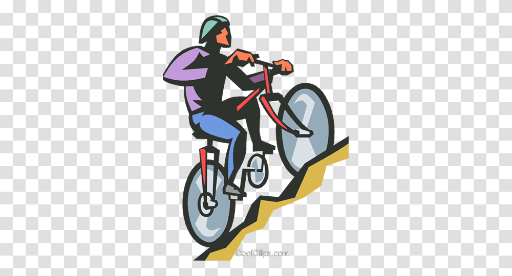 Man Riding A Bicycle Royalty Free Vector Clip Art Illustration, Vehicle, Transportation, Poster, Wheel Transparent Png