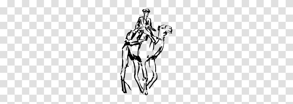 Man Riding A Camel Clip Art, Silhouette, Musician, Stencil Transparent Png
