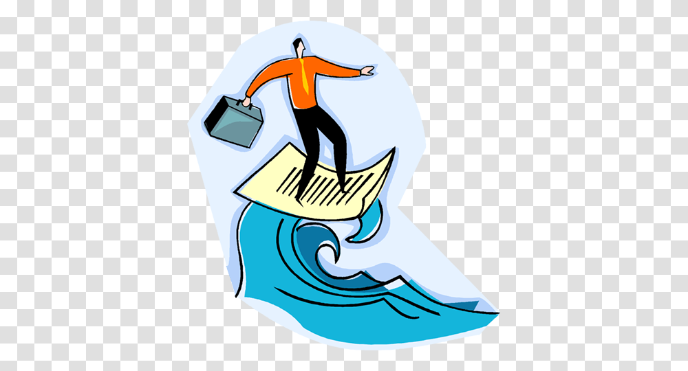 Man Riding A Wave Of Information Royalty Free Vector Clip Art, Water, Outdoors, Sea, Nature Transparent Png