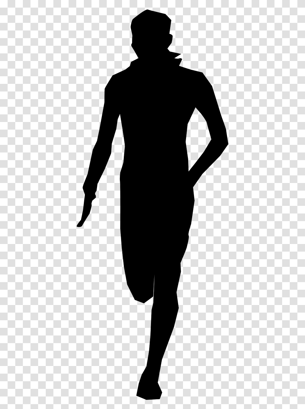 Man Run Person Male Running Image Running Male Clip Art, Gray, World Of Warcraft Transparent Png