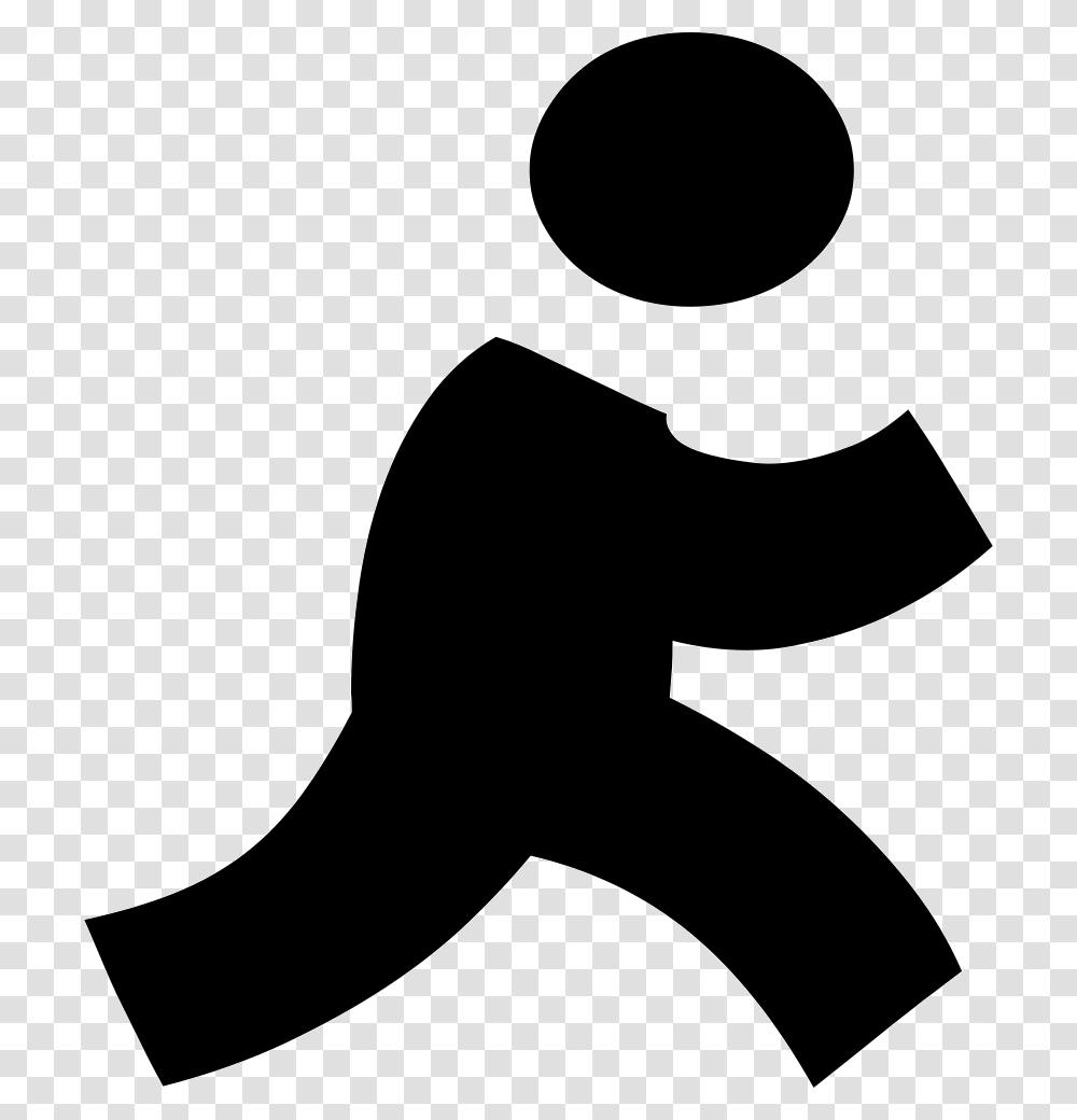 Man Running Dibujo De Una Persona Corriendo, Stencil, Silhouette, Sport, Sports Transparent Png