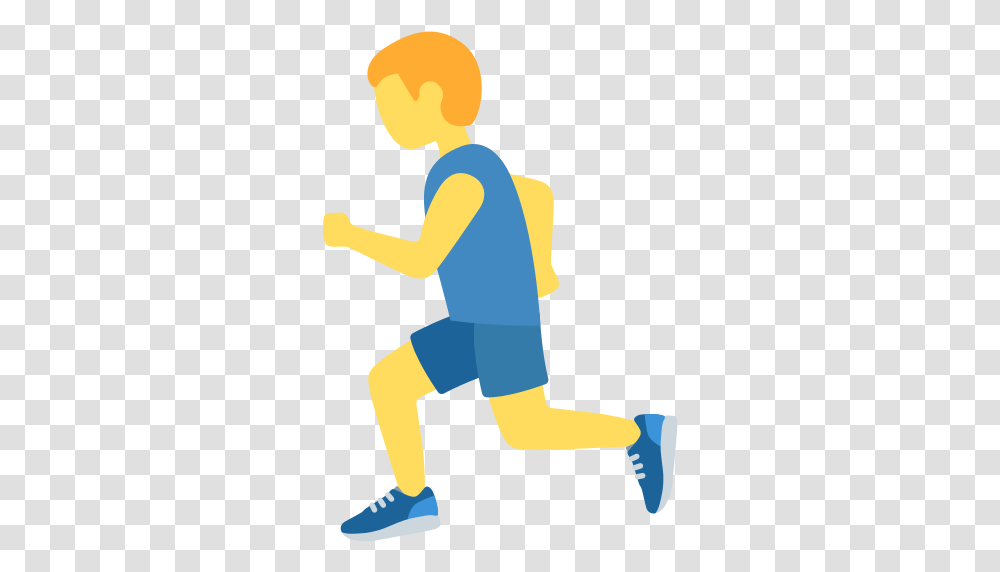 Man Running Emoji Dibujo De Una Persona Corriendo, Human, Standing, Kneeling, Cleaning Transparent Png